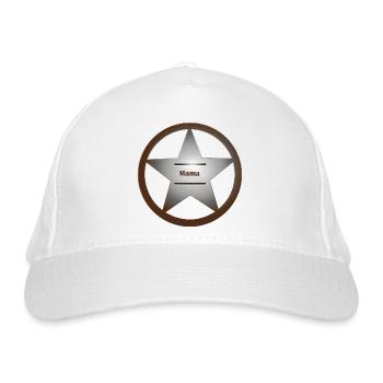 Mama Sheriff - Bio-Baseballkappe - Weiß - Vorne