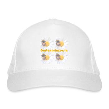 Gartenprinzessin - Bio-Baseballkappe - Weiß - Vorne