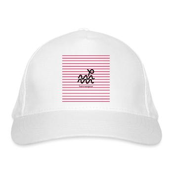 Horizontal - Organic Baseball Cap - white - Front
