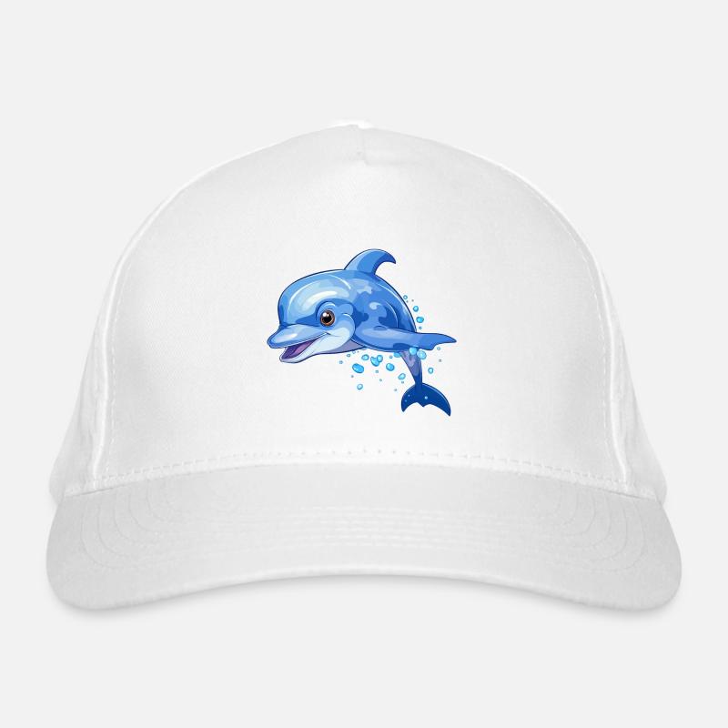Cute dolphin design Organic Baseball Cap