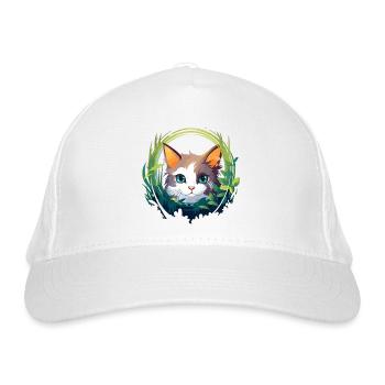 Mignon chat bébé - Casquette classique bio - blanc - Devant
