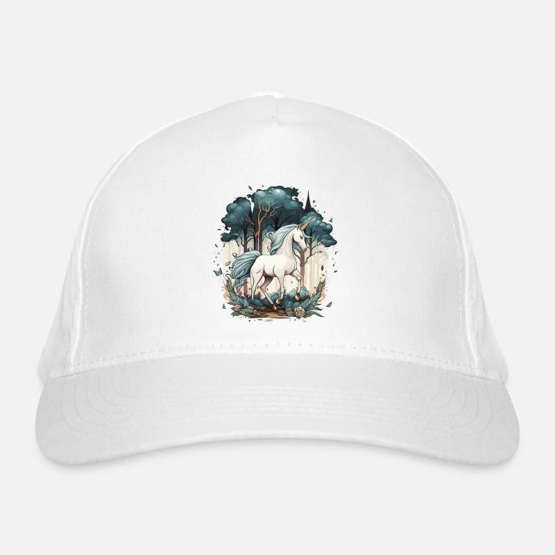 Das verzauberte Einhorn Bio-Baseballkappe