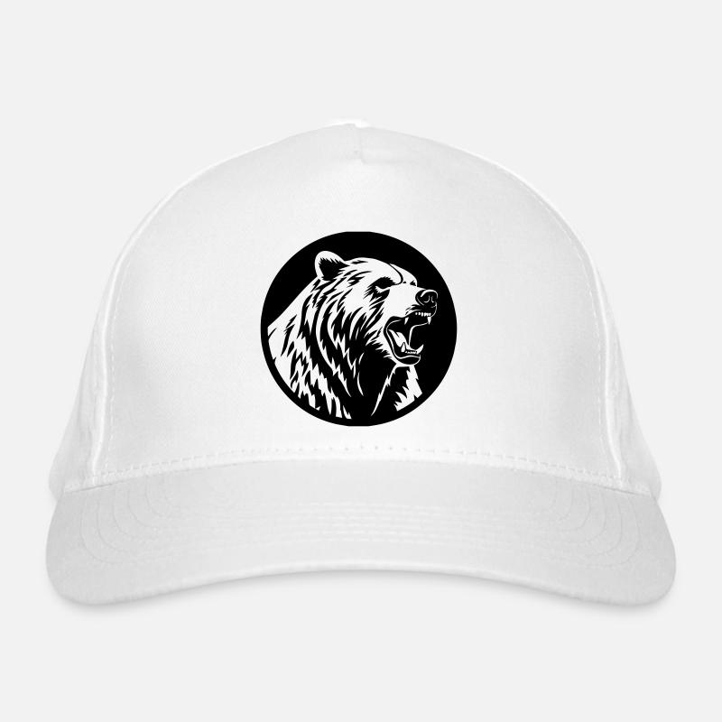 Grizzly Bär Bio-Baseballkappe