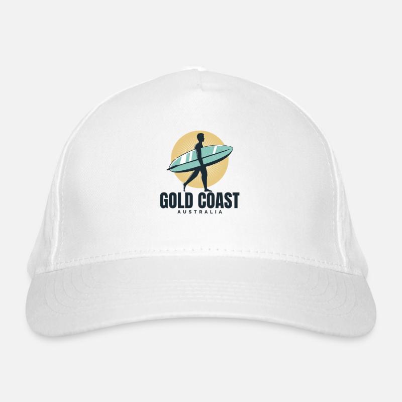 Gold Coast Australia Beach Surfer Organic Baseball Cap