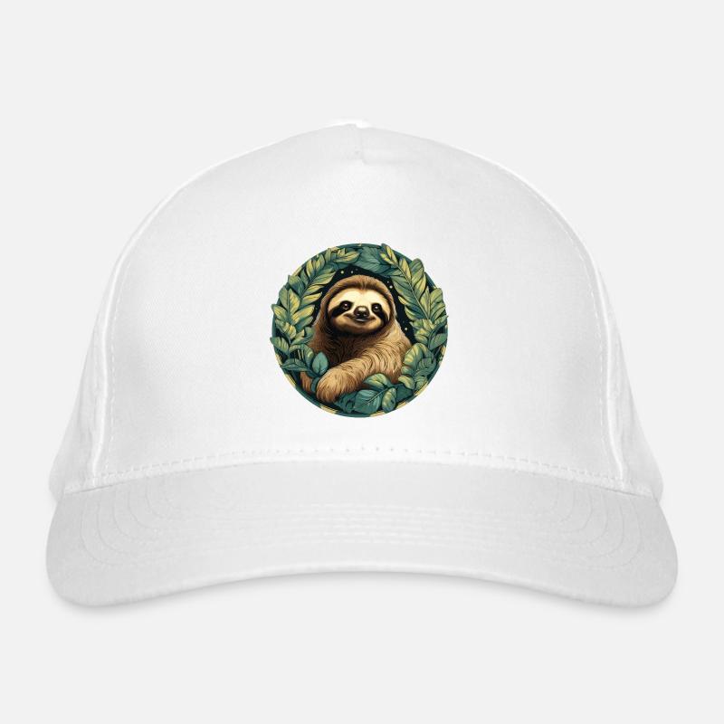 Faultier Bio-Baseballkappe