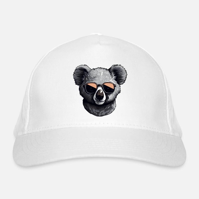 Süßer Koala mit Sonnenbrille Bio-Baseballkappe