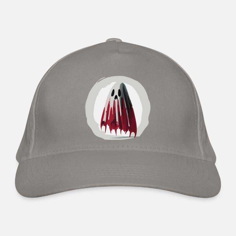 Scary Ghost / Halloween Organic Baseball Cap