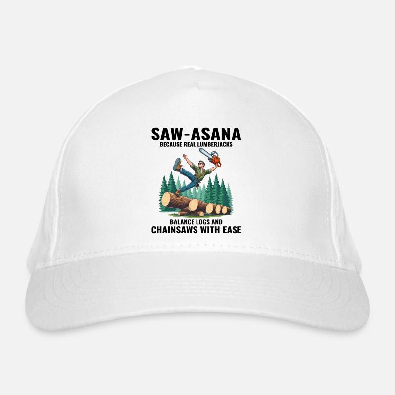 Bûcheron bûcheron bûcheron Yoga Pose Drôle Casquette classique bio