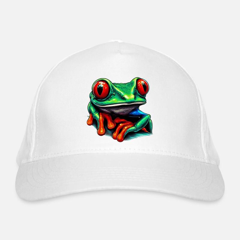 Rotäugiger Laubfrosch Bio-Baseballkappe