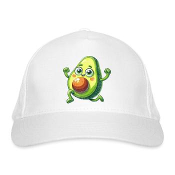 A Happy Avocado Being Happy - Organic Baseball Cap - white - Front