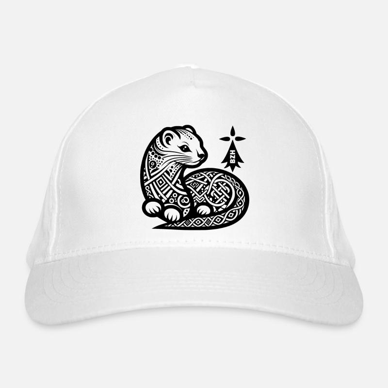 Hermelin Bio-Baseballkappe
