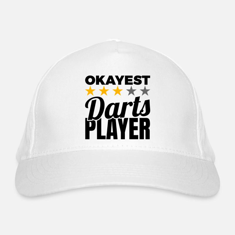 Funny dart player Organic Baseball Cap