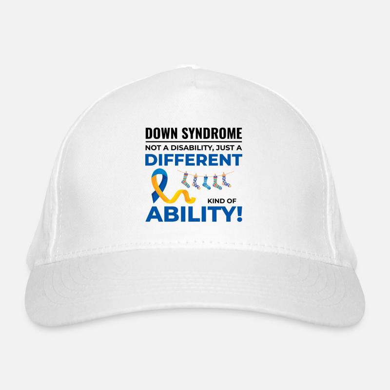 Sensibilisation au syndrome de Down Capacité différente Casquette classique bio