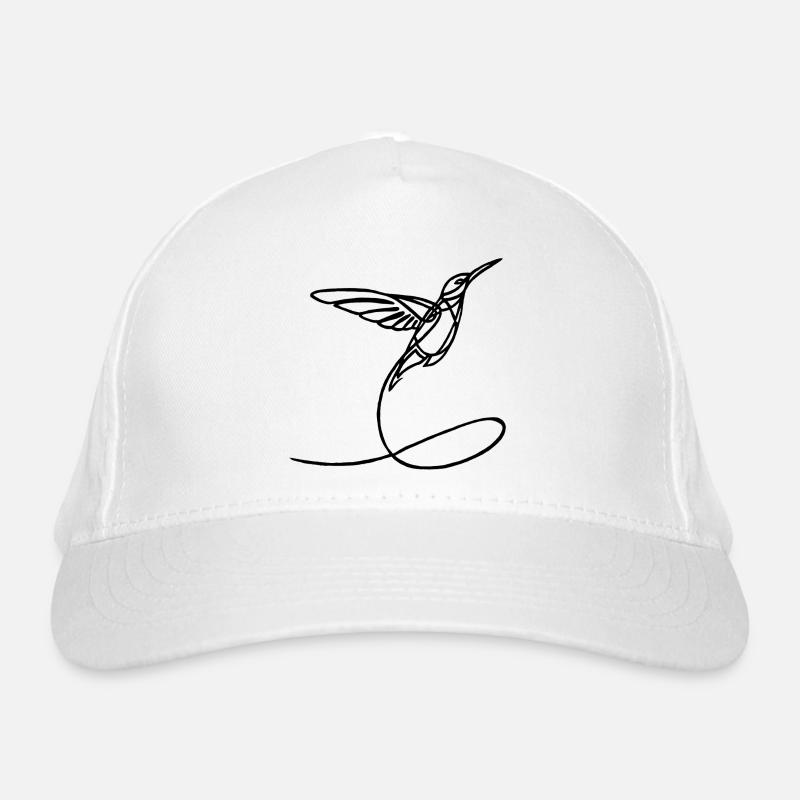 Black Strange Bird Organic Baseball Cap