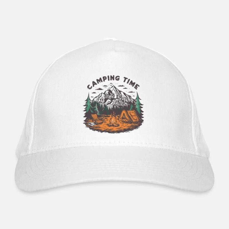 Camping Voyage dans le temps Vacances d'aventure Casquette classique bio