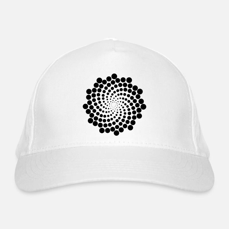 Wirbel Punkt Spirale Bio-Baseballkappe
