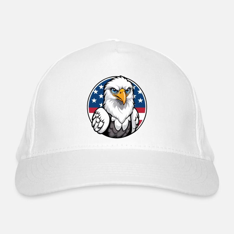 USA and USA Eagle Organic Baseball Cap