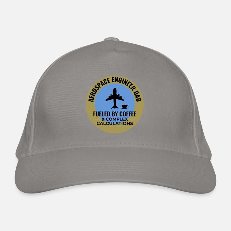 Aerospace Engineer Dad Coffee Plane Airplane Organic Baseball Cap