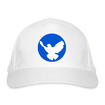 Friedenstaube - Bio-Baseballkappe - Weiß - Vorne