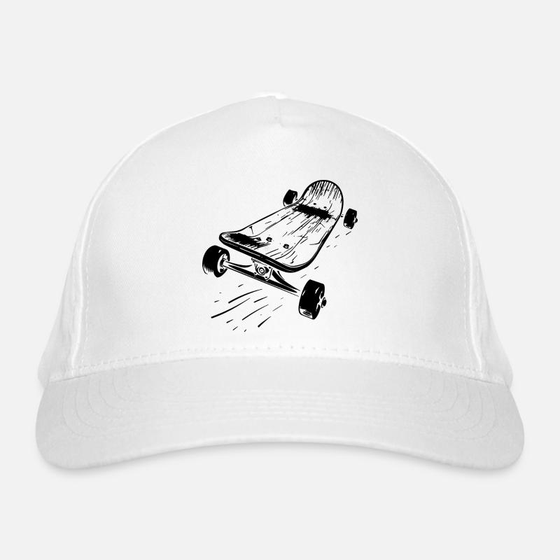 Skateboard Organic Baseball Cap