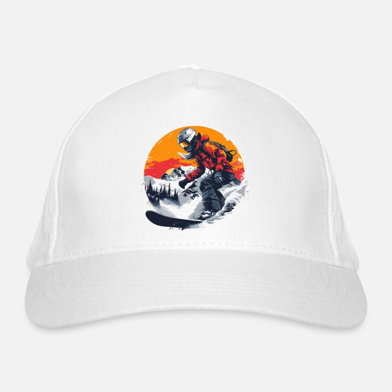 Snowboarder Graphic Organic Baseball Cap