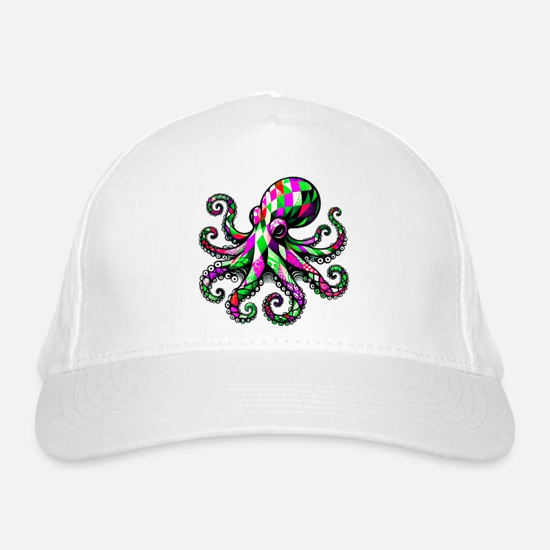 Krake Bio-Baseballkappe
