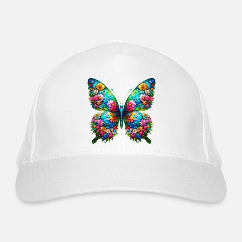 Schmetterling Bio-Baseballkappe