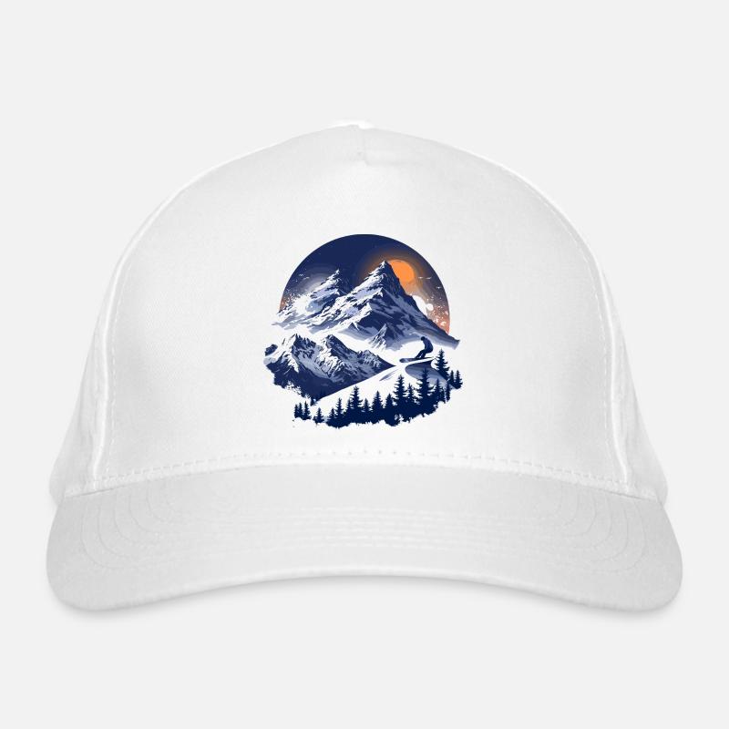 Graphismes de snowboard Casquette classique bio
