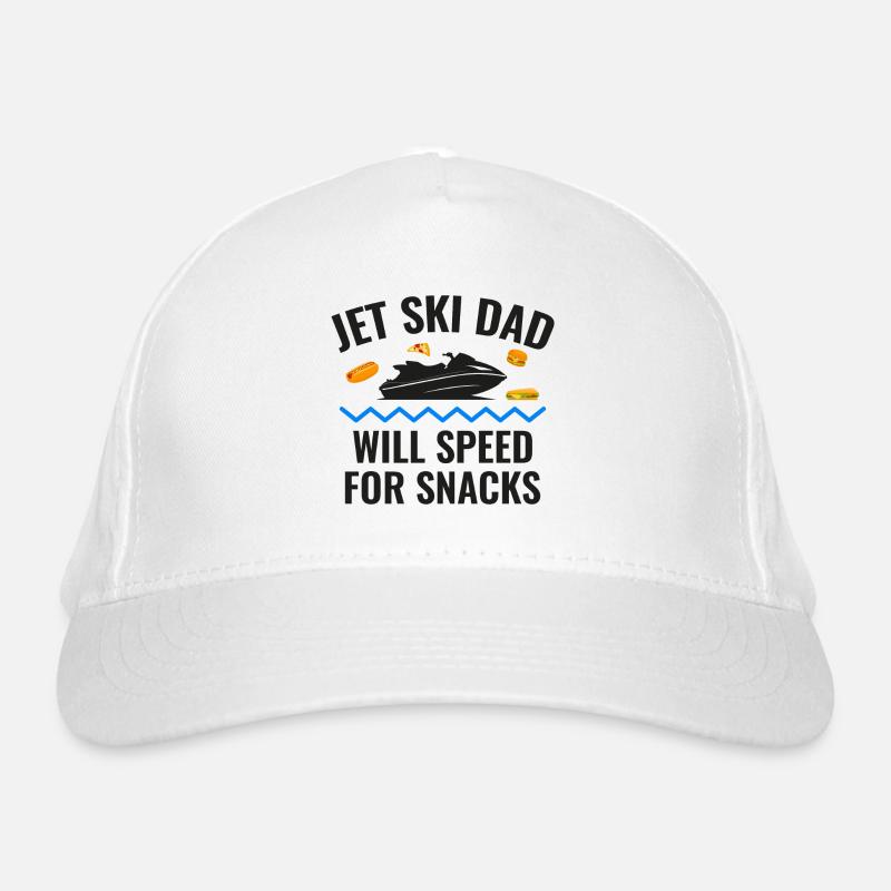 Jet Ski Dad – Will Speed for Snacks Organic Baseball Cap