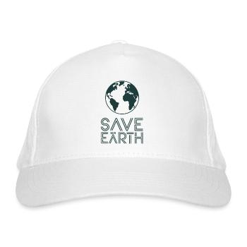 Militant écologiste Save our Earth Earth - Casquette classique bio - blanc - Devant