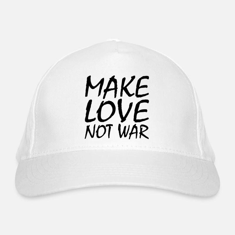 Make love not war Organic Baseball Cap