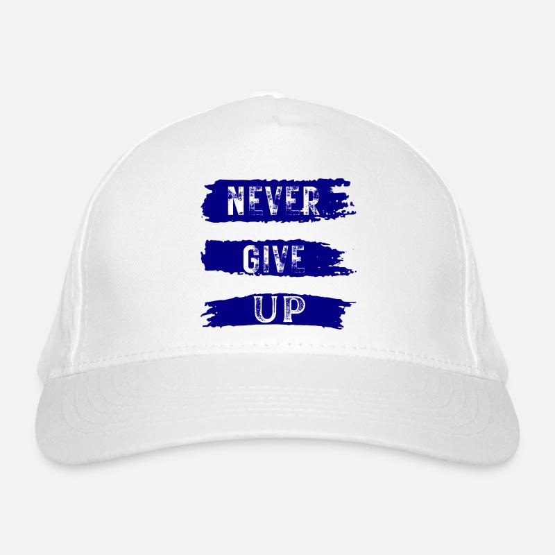 NEVER GIVE UP Casquette classique bio
