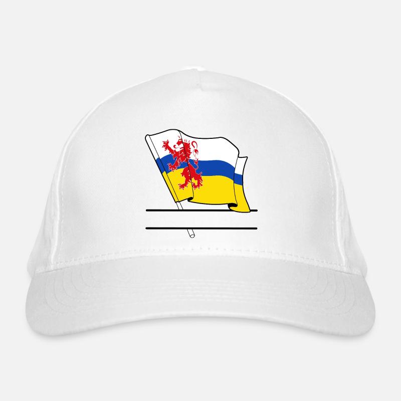 Drapeau Limbourg bandeau de texte Casquette classique bio