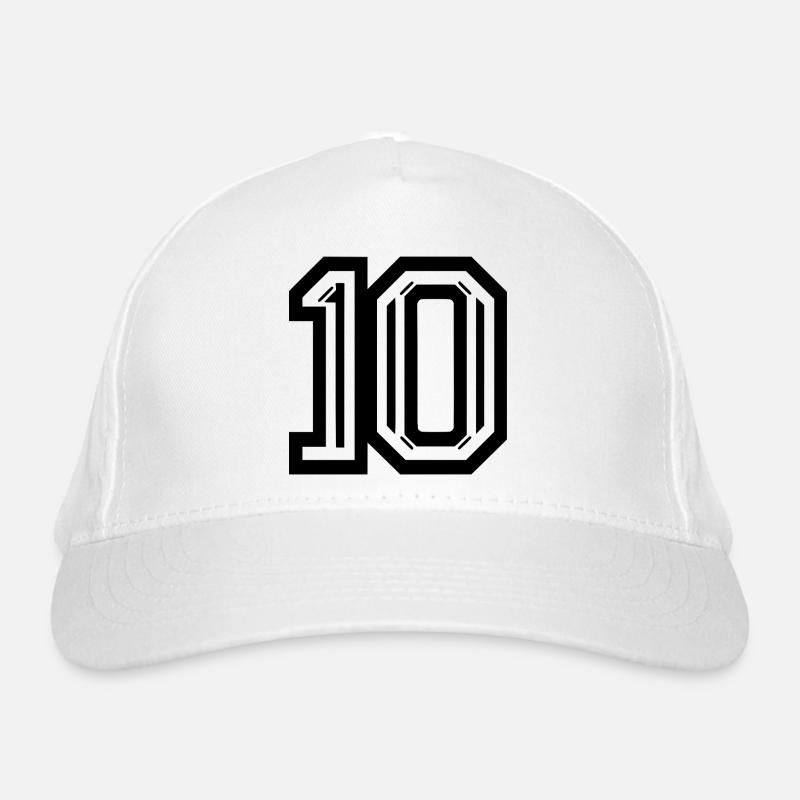 Stylische Nummer 10 Grafik Bio-Baseballkappe