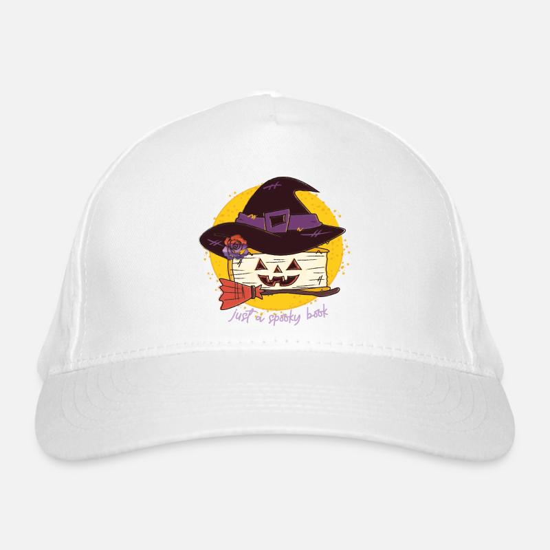 Just a Spooky Book/Halloween Organic Baseball Cap