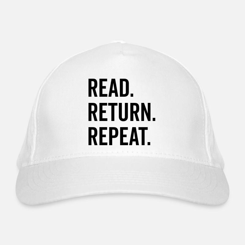 Read Return Repeat Organic Baseball Cap