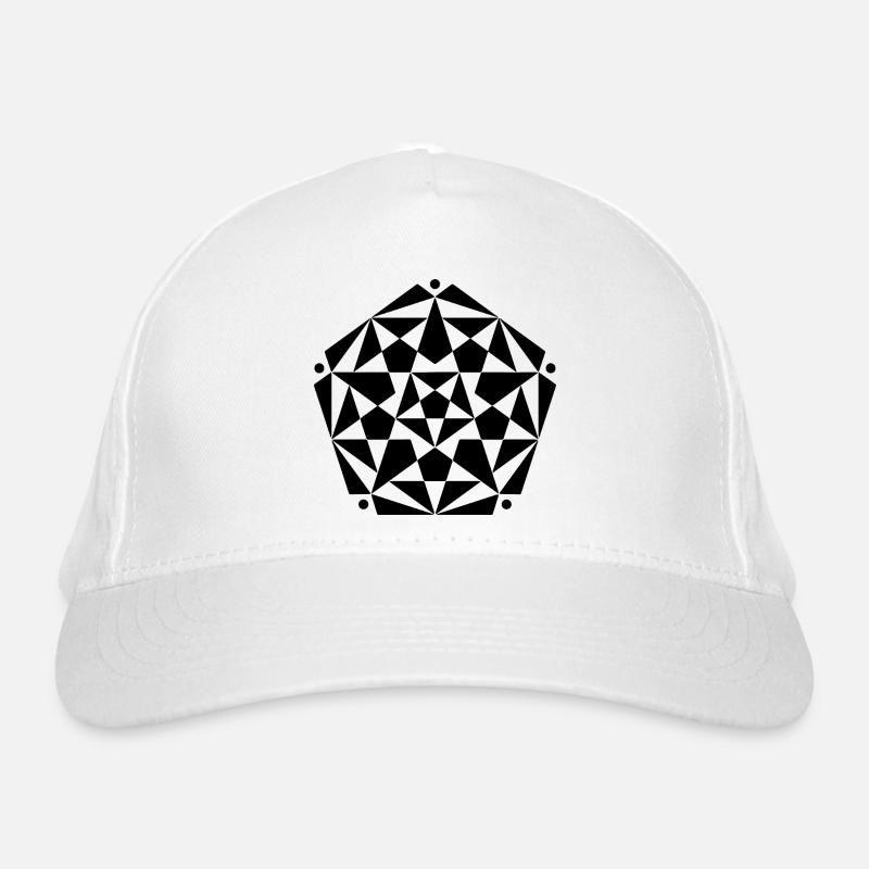 Fractal Pentagram Star Design Organic Baseball Cap
