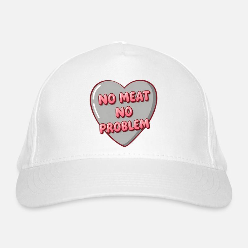 Bubble Herz – No Meat No Problem Bio-Baseballkappe