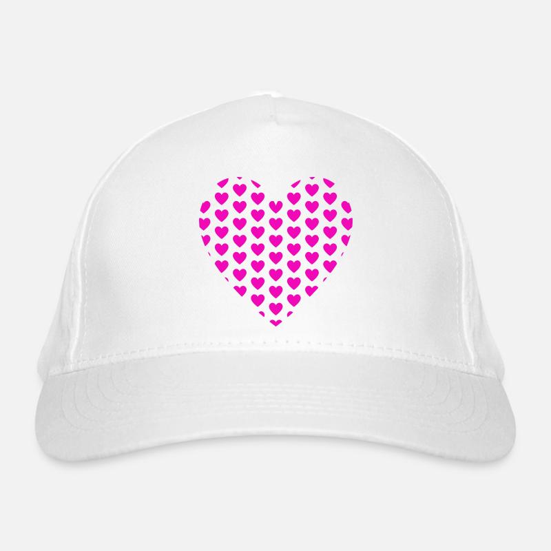 Coeur Coeurs Patch Motif Casquette classique bio