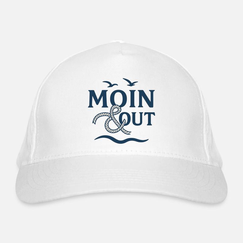 Moin & Out Nautical Logo Organic Baseball Cap