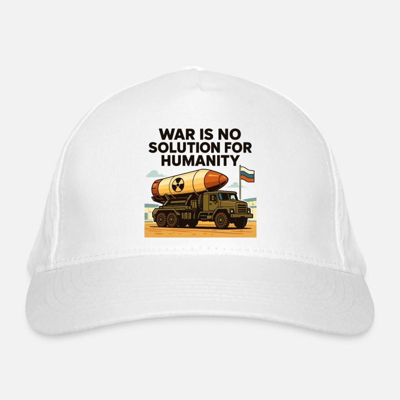 La guerre n’est pas une solution Casquette classique bio