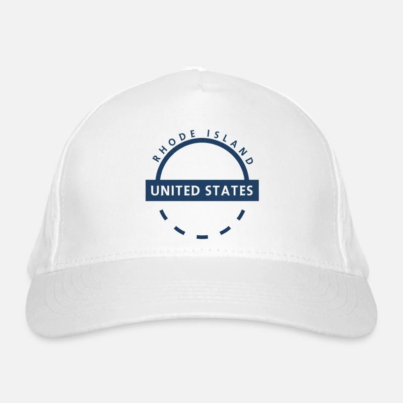 Logo rond du Rhode Island USA Casquette classique bio