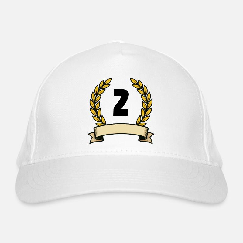 Lorbeerkranz Emblem Banner 2 Bio-Baseballkappe