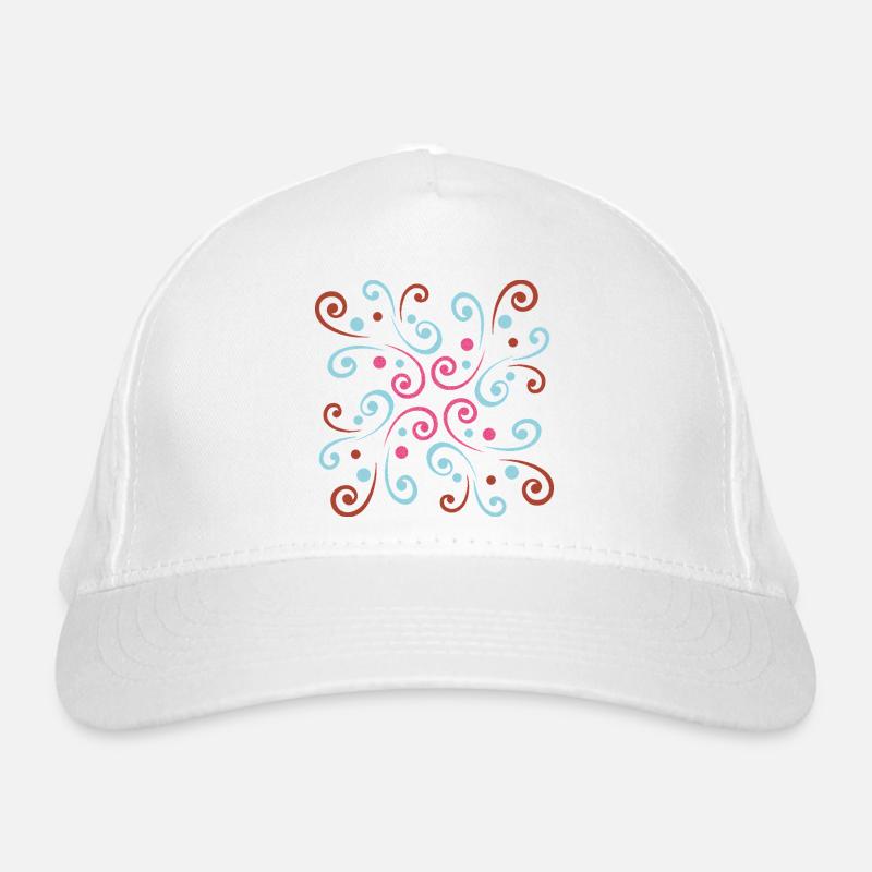 Abstract wavy design by Cean Organic Baseball Cap