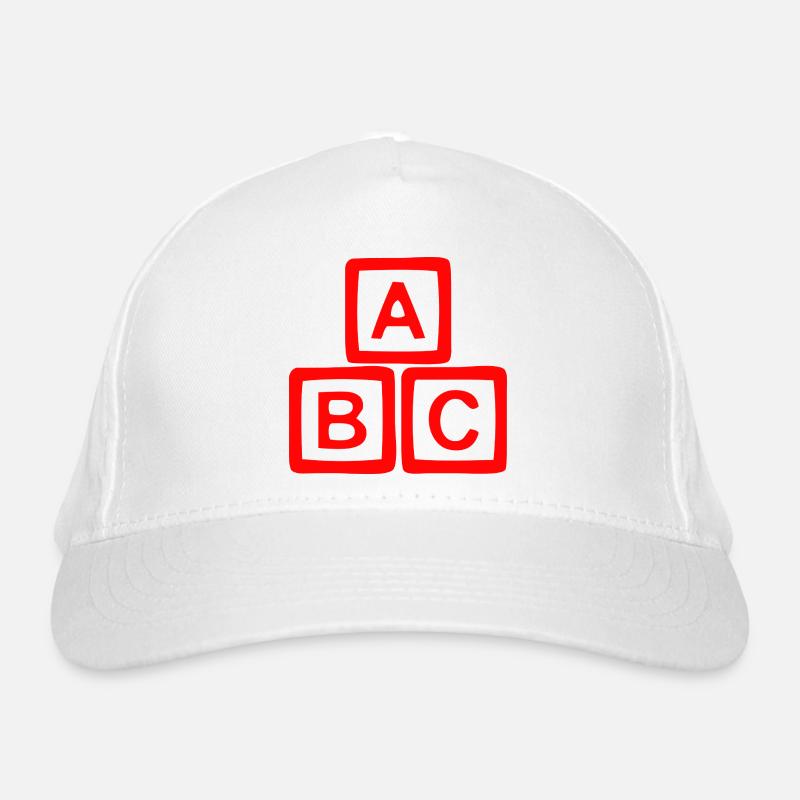 Conception contrastée de bloc ABC Casquette classique bio