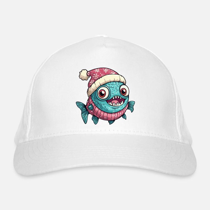 Noël de poisson piranha Casquette classique bio