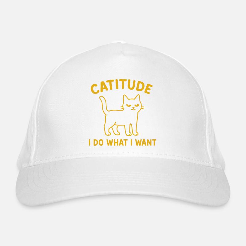Catitude Cat – Je fais ce que je veux Casquette classique bio