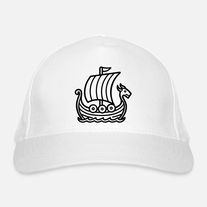 Viking Ship Organic Baseball Cap