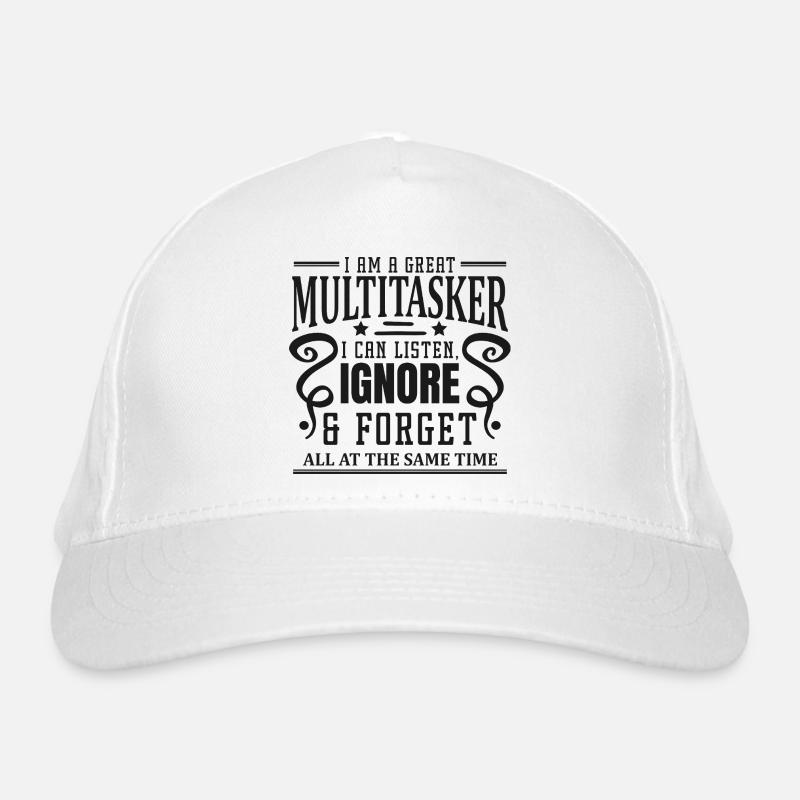 Multitasker: listen, ignore &amp; forget Organic Baseball Cap