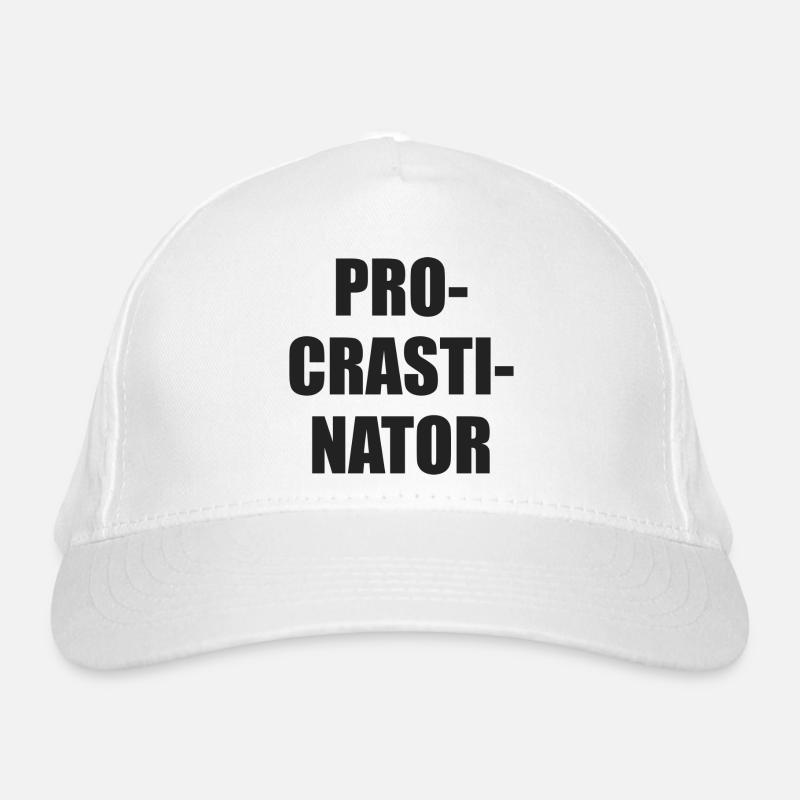 Procrastinator Typo Block Organic Baseball Cap